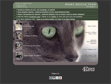 Tablet Screenshot of fourpaws.org