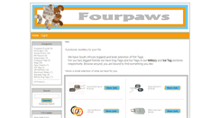 Desktop Screenshot of fourpaws.co.za