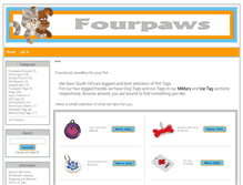 Tablet Screenshot of fourpaws.co.za